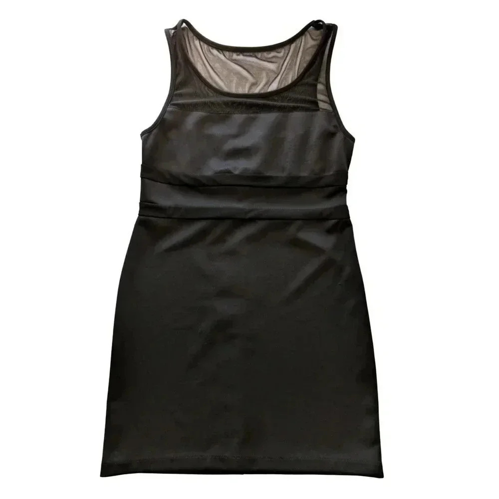 B. DARLIN Black Sheath Cocktail Dress Size 15 16